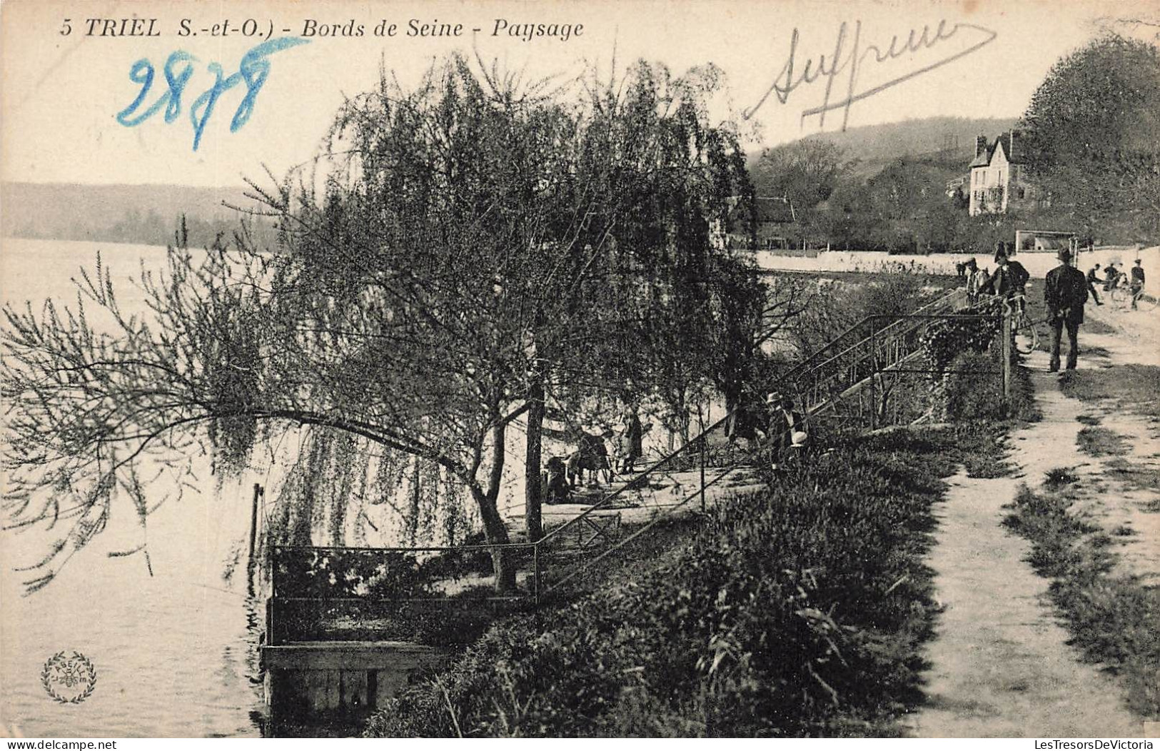 FRANCE - Triel (S Et O) - Vue Générale - Bords De Seine - Paysage - Carte Postale Ancienne - Triel Sur Seine