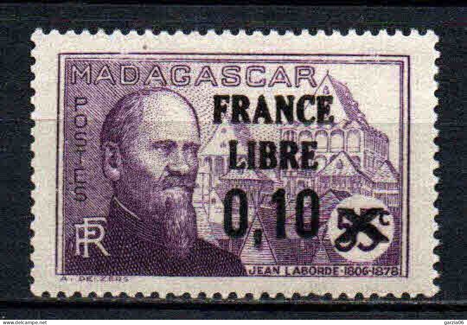 Madagascar  - 1942  -  Tb Antérieur Surch  " France Libre "  - N° 256   - Neufs ** - MNH - Nuovi