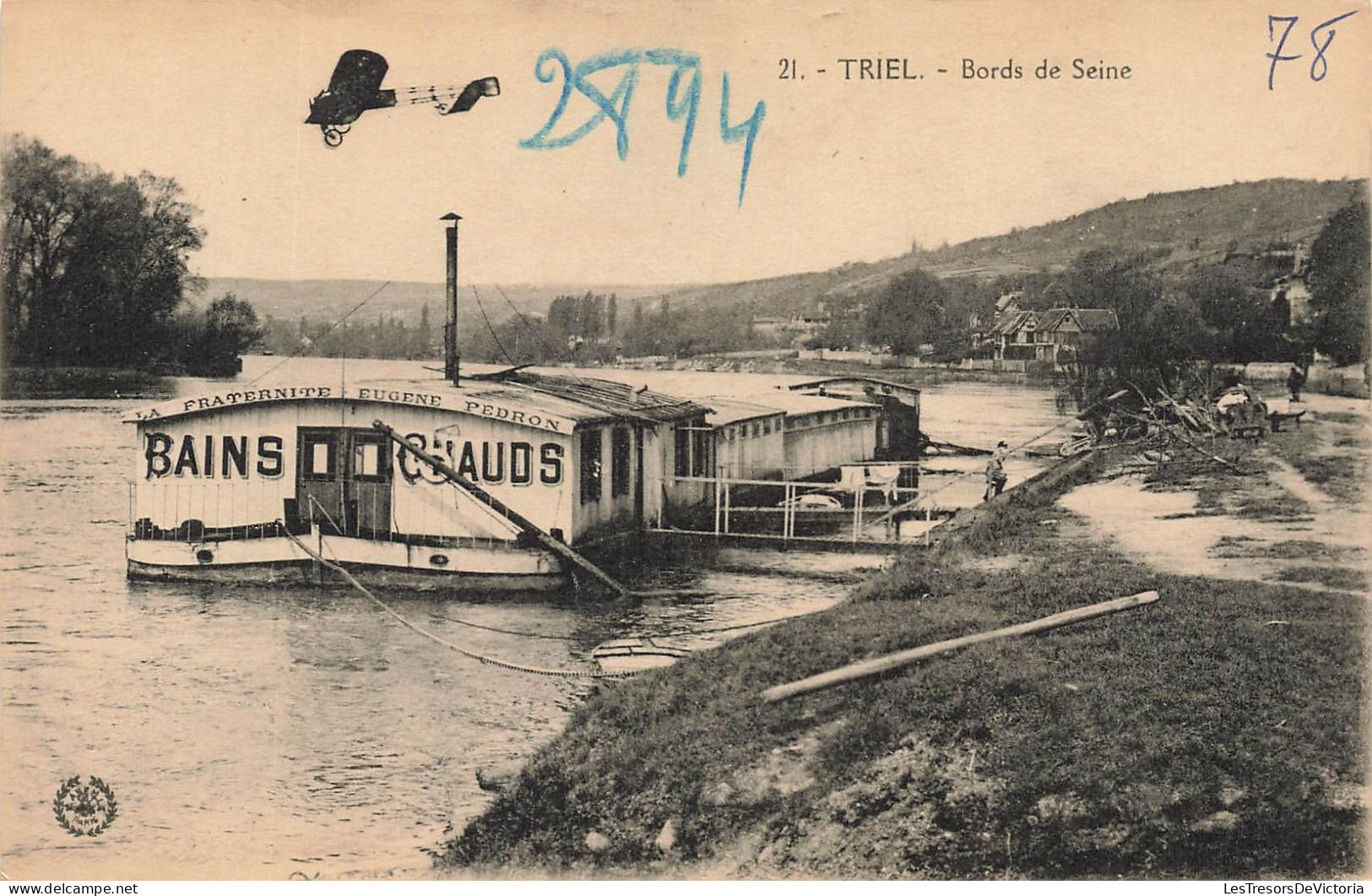 FRANCE - Triel - Vue Générale - Bords De Seine - Carte Postale Ancienne - Triel Sur Seine