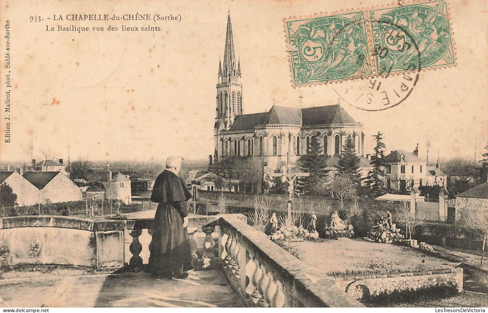 FRANCE - La Chapelle Du Chêne - La Basilique Vue Des Lieux Saints - Carte Postale Ancienne - Other & Unclassified