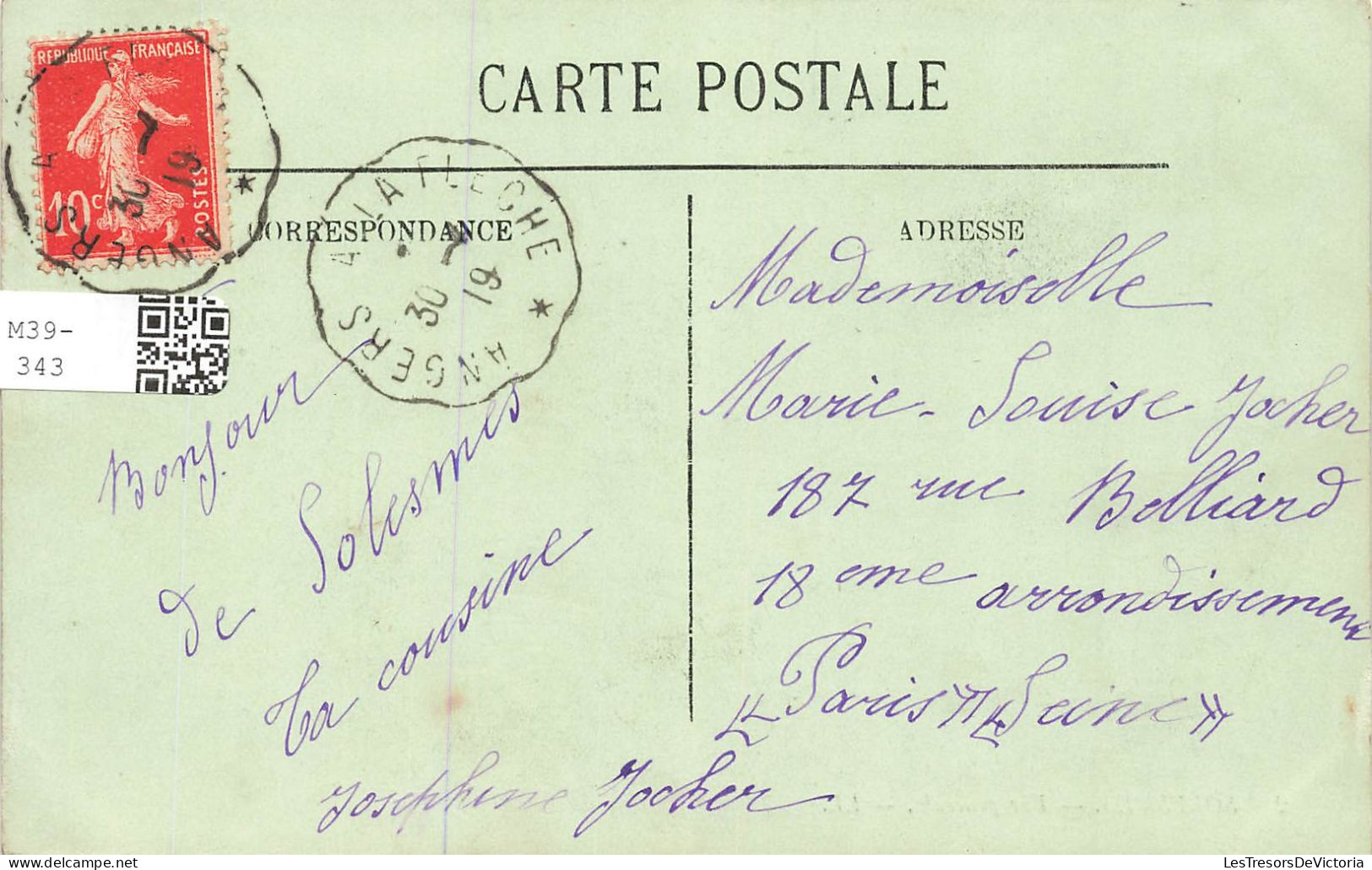 FRANCE - Solesmes - Vue Générale De La Ville - LL - Carte Postale Ancienne - Solesmes