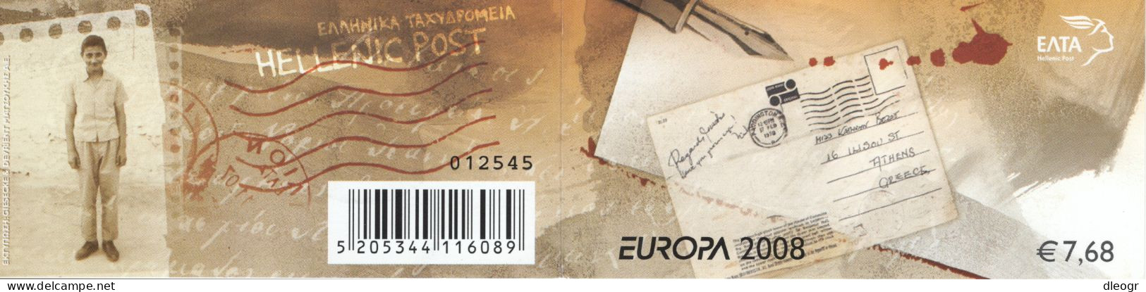 Greece 2008 Europa Cept Booklet Used - Carnets