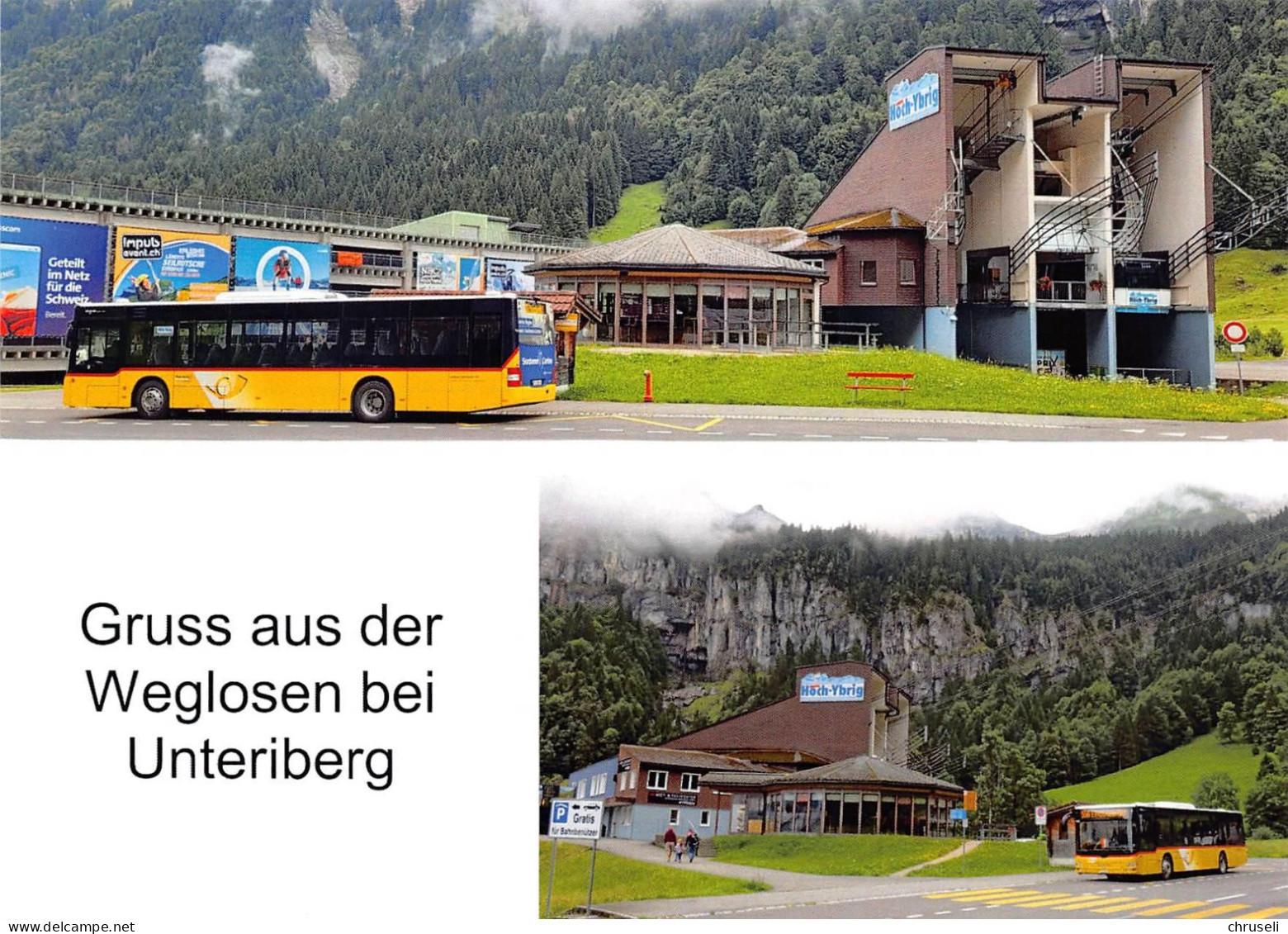 Unteriberg  2 Bild  Postauto   Q Limitierte Auflage! - Unteriberg