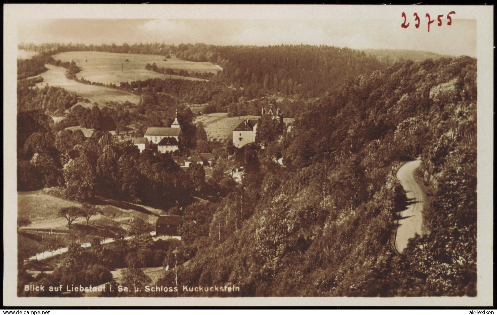 Ansichtskarte Liebstadt Stadtpartie - Straße 1926 - Liebstadt