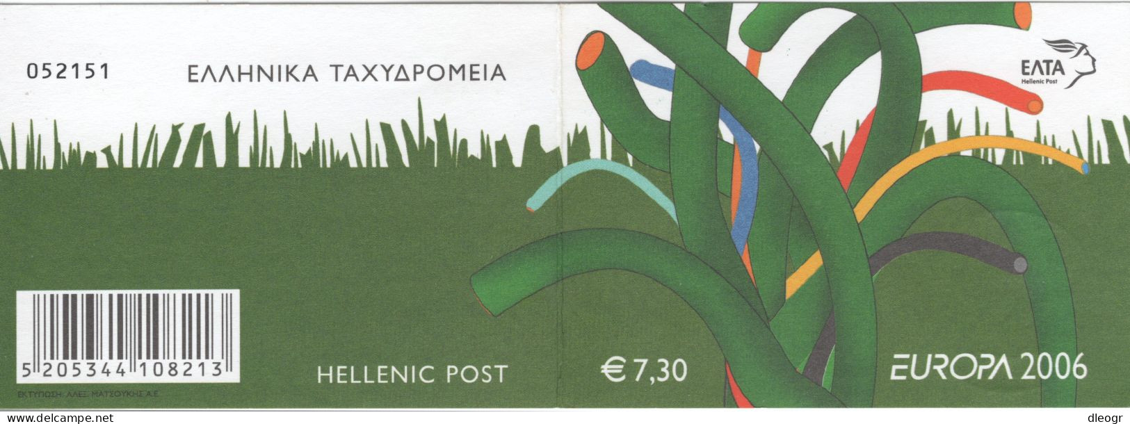 Greece 2006 Europa Cept Booklet Used - Markenheftchen