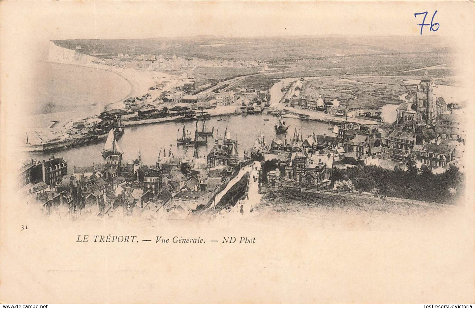 FRANCE - Le Tréport - Vue Générale - N D Phot - Carte Postale Ancienne - Le Treport