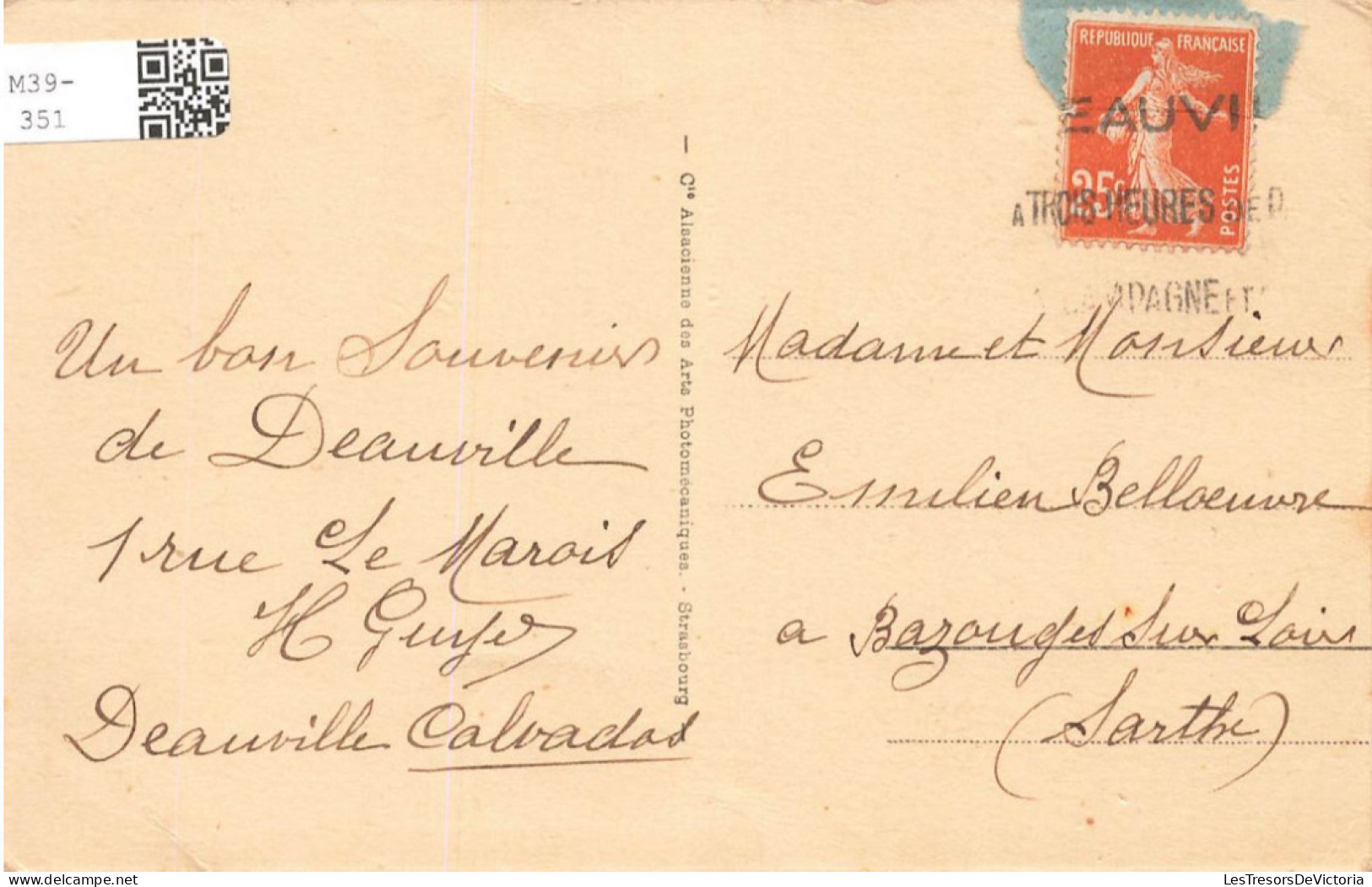 FRANCE - Deauville - Plage Fleurie - Les Parterres Fleuris Et Le Casino - Carte Postale Ancienne - Deauville