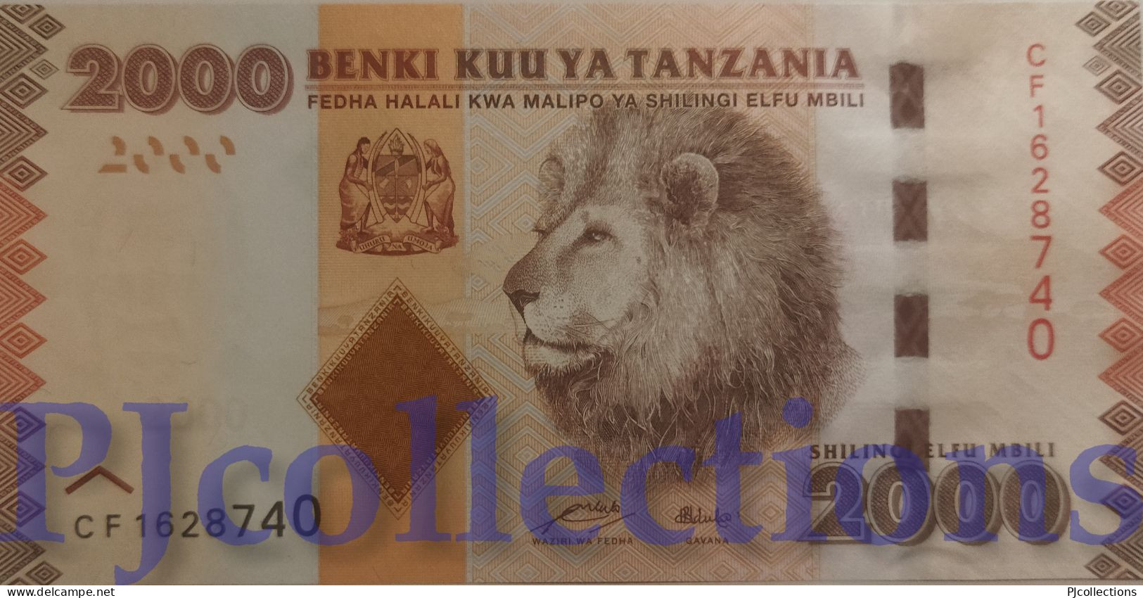 TANZANIA 2000 SHILINGI 2010 PICK 42a UNC - Tanzania