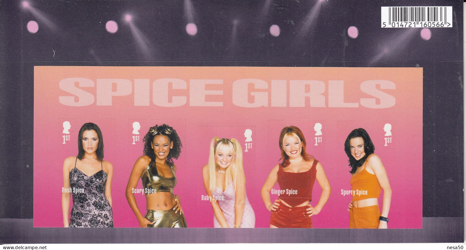 UK Spice Girls : 2024 Mi Nr 5342 - 5351 + Blok 170 : 10 Losse + 5 Gestanste Zegels Van 1 St. Inclusief Presentatiemap - Ongebruikt