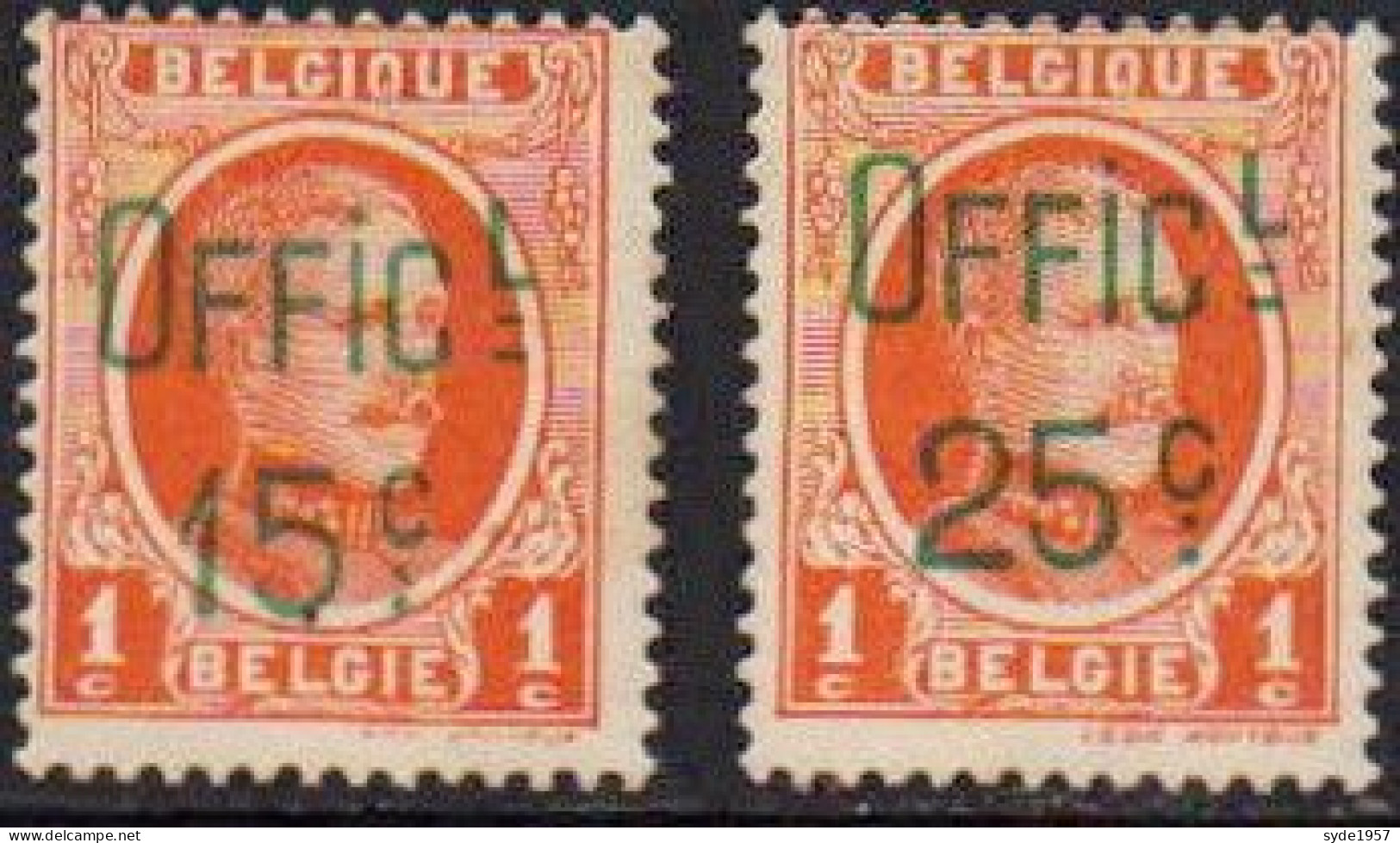 Belgique 1928 PR 1 Et PR2 - Gomme OK - Cote > 5€ - Posta Privata & Locale [PR & LO]