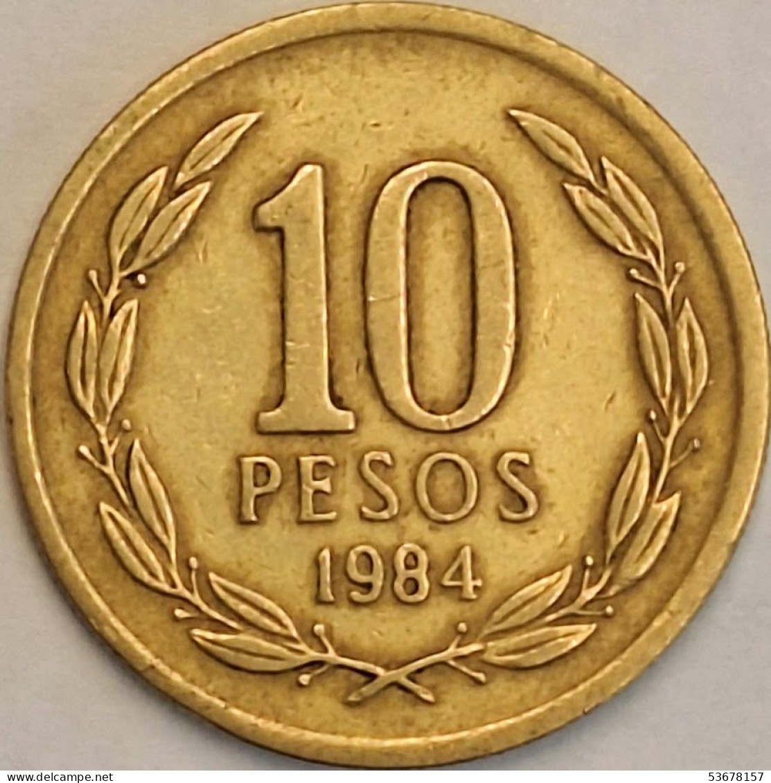 Chile - 10 Pesos 1984, KM# 218.1 (#3439) - Cile