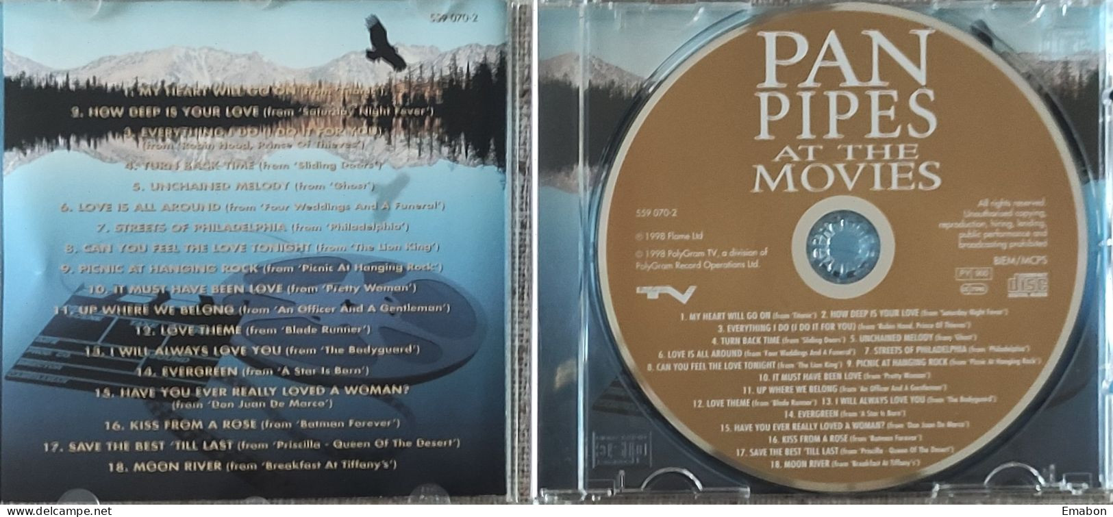 BORGATTA - FILM MUSIC  - Cd , - PAN PIPES AT THE MOVIES - POLYGRAM 1998 - USATO In Buono Stato - Musique De Films