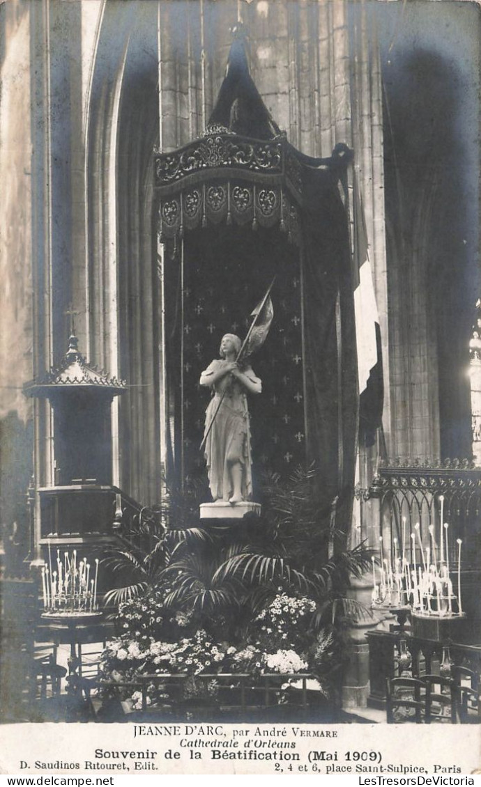 ARTS - Sculpture - Jeanne D'Arc Par André Vermare - Cathédrale D'Orléans - Carte Postale Ancienne - Peintures & Tableaux