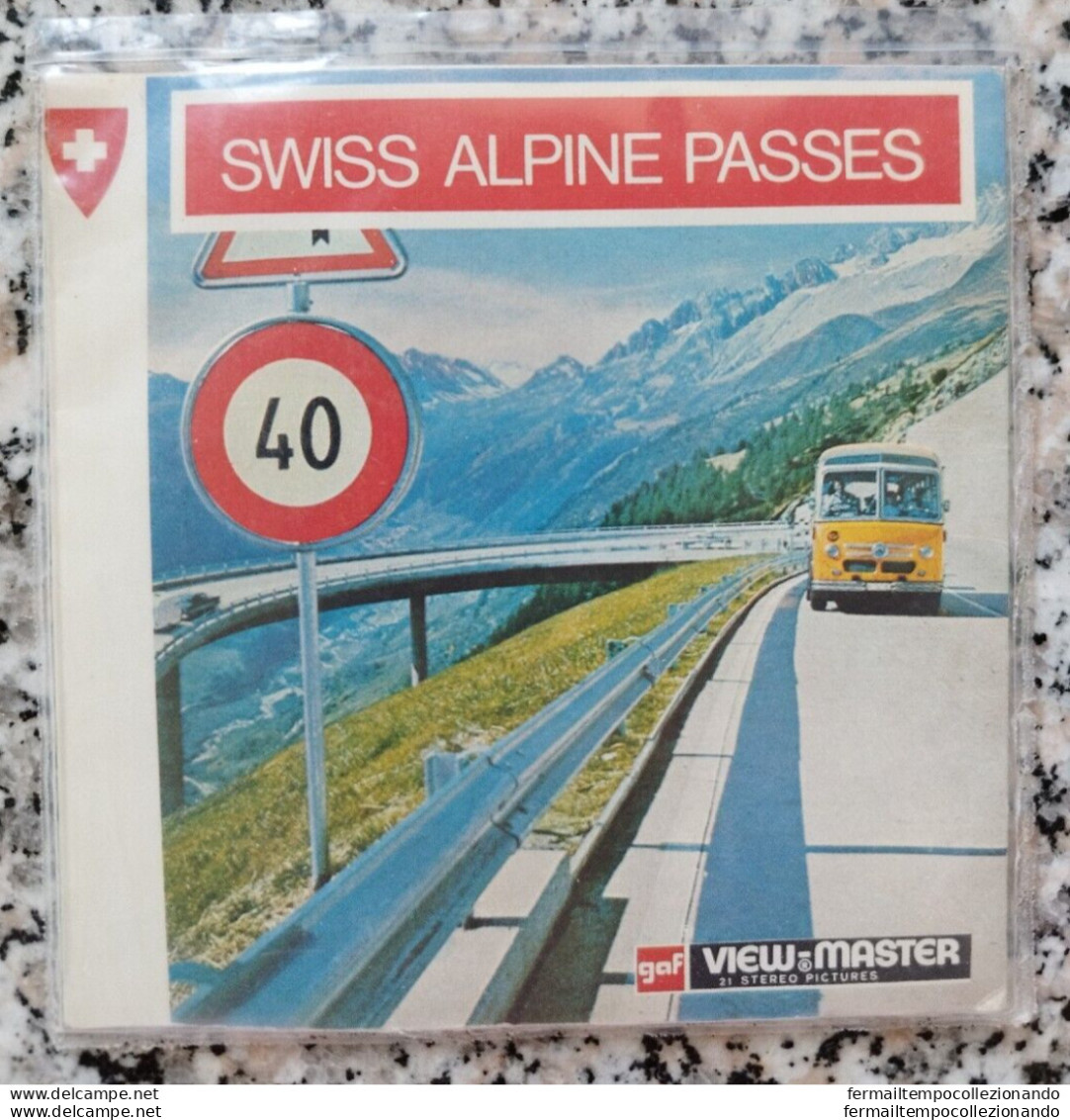Bp49 View Master Swiss Alpine Passes  21 Immagini Stereoscopiche Vintage - Visores Estereoscópicos