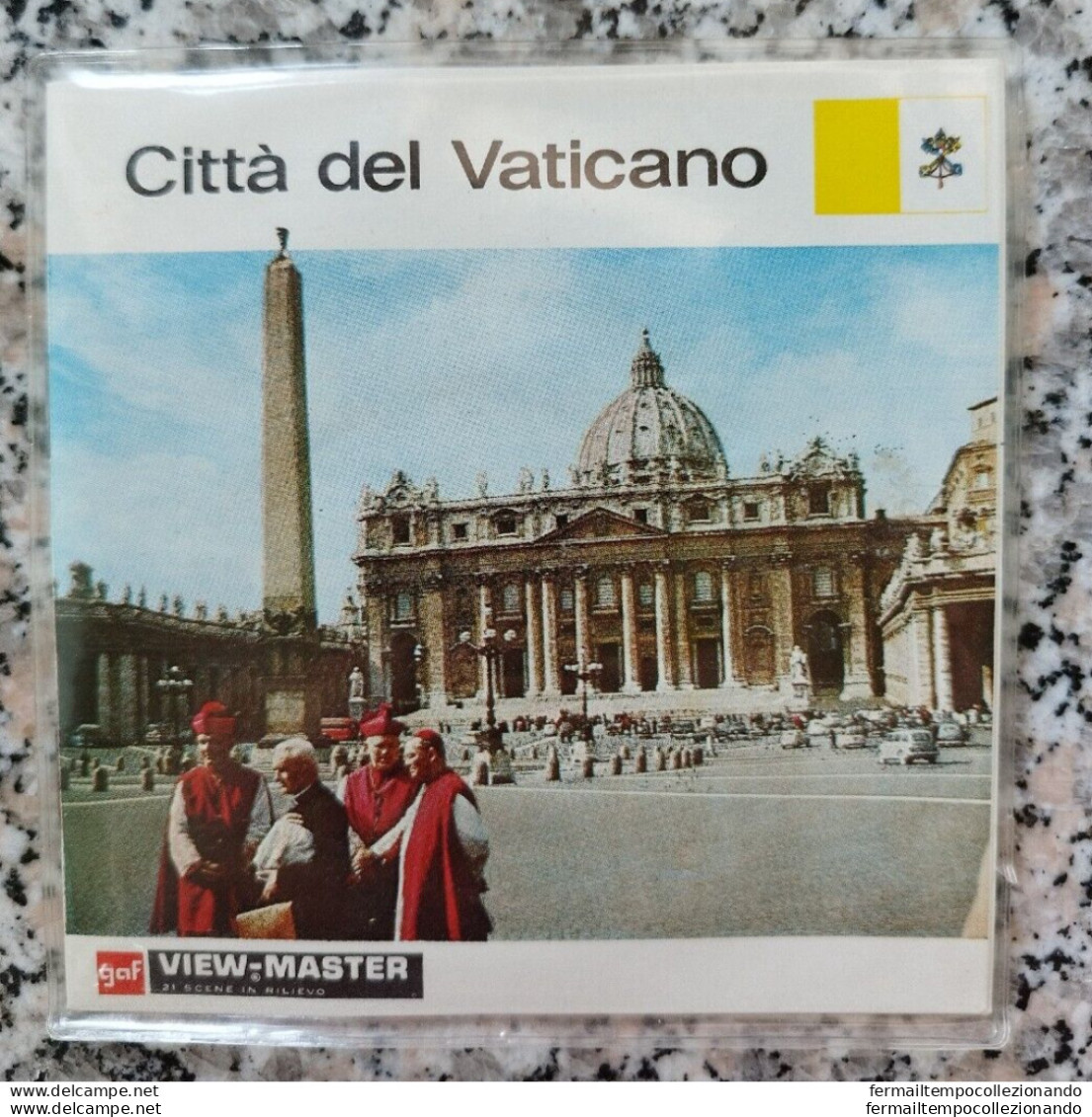 Bp54 View Master  Citta' Del Vaticano 21 Immagini Stereoscopiche Vintage Nuovo - Visionneuses Stéréoscopiques