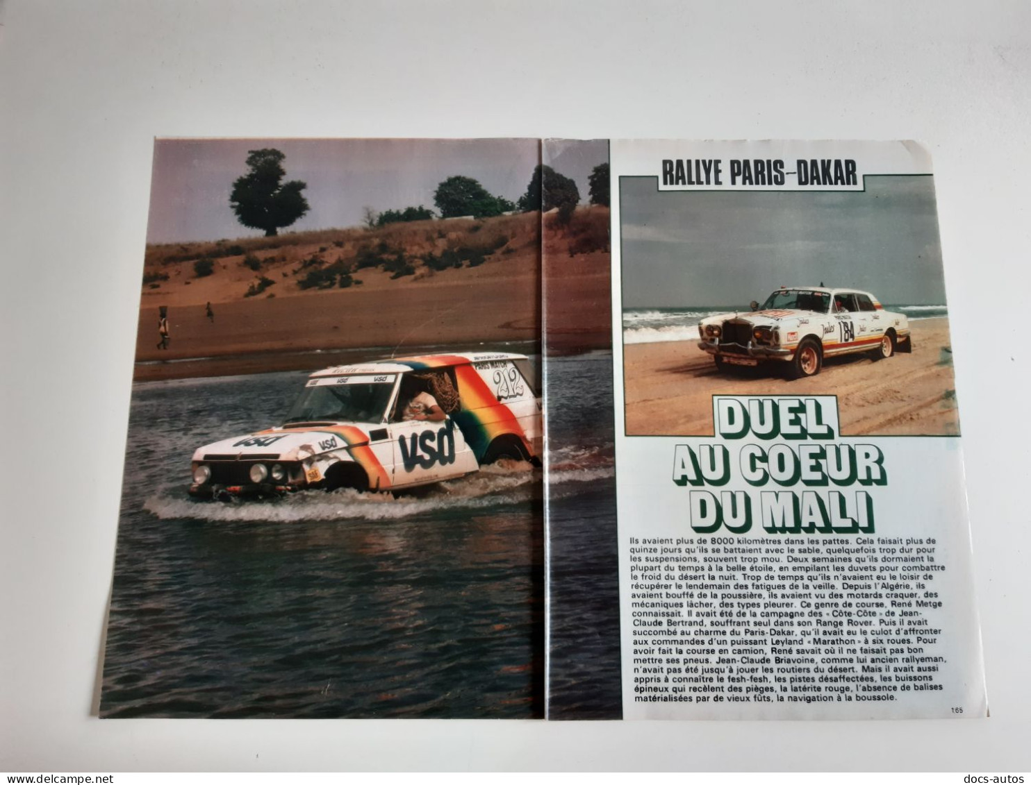 Rallye Paris-Dakar 1981 - Coupure De Presse Automobile - Andere & Zonder Classificatie