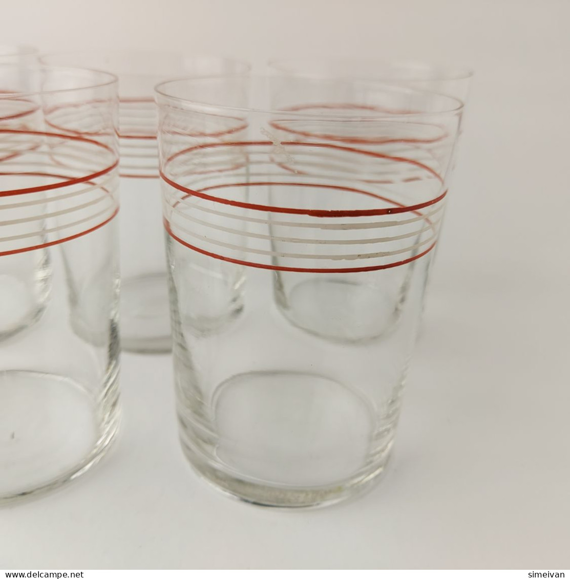 Vintage Soviet Russian Set Of 6 Tea Cup Glasses Podstakannik Holders USSR #5486 - Tasas