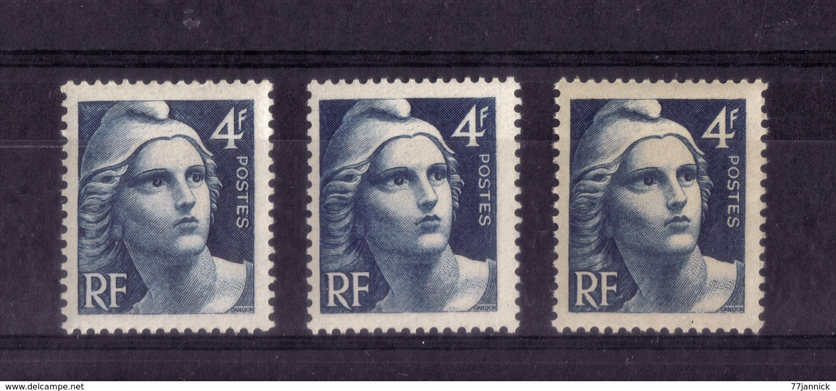 VARIETE DE COULEUR N° 725 ( Clair / Foncé Et Papier Jaunatre) NEUF** - Unused Stamps
