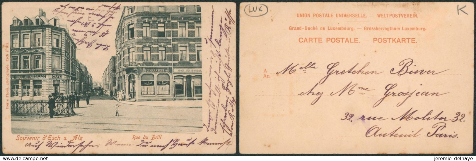 Carte Postale - Souvenir D'Esch-sur-Alzette : Rue Du Brill (Pierre Thorn, Photographe) - Esch-Alzette