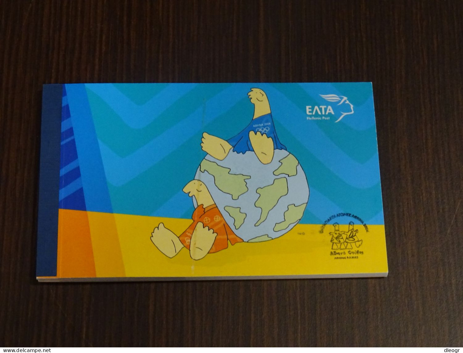 Greece 2003 Athens 2004 Olympic Games Mascots With Special Cancel Booklet Used - Markenheftchen