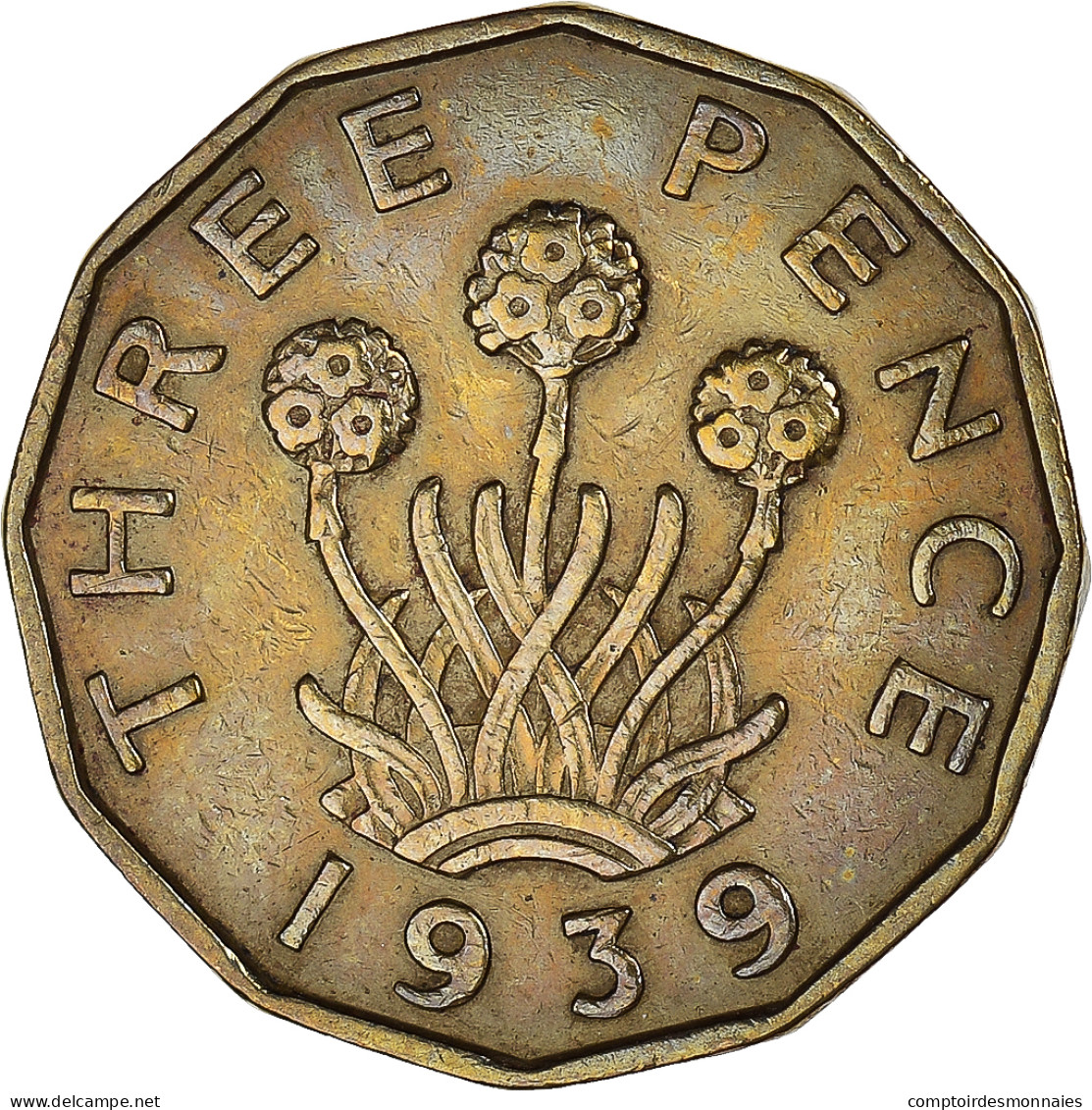 Monnaie, Grande-Bretagne, 3 Pence, 1939 - F. 3 Pence