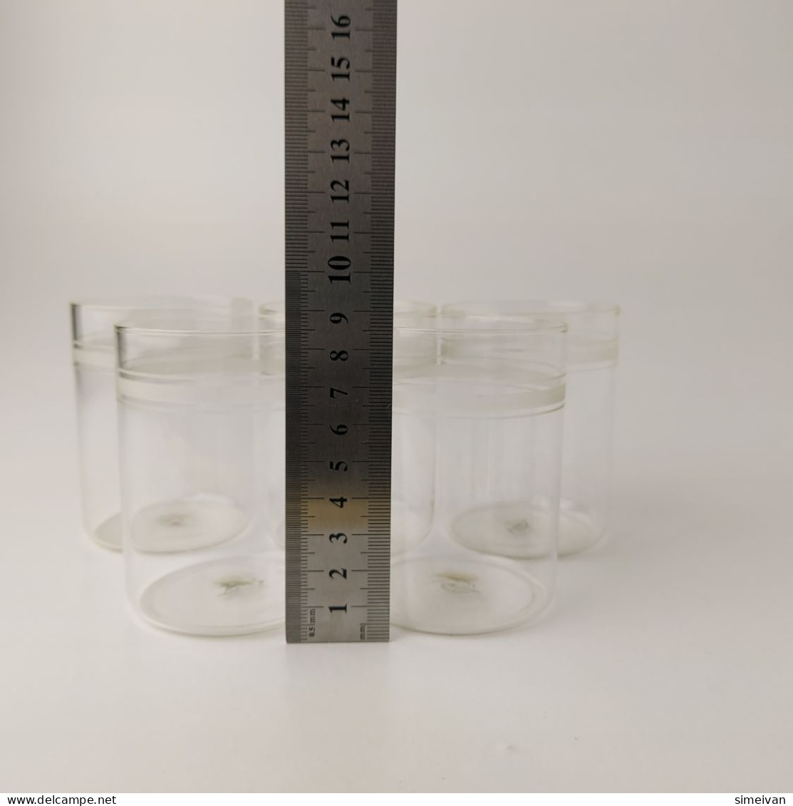 Vintage Saale-Glas GDR Set of 5 Tea Cup Glasses for Podstakannik Holders #5487