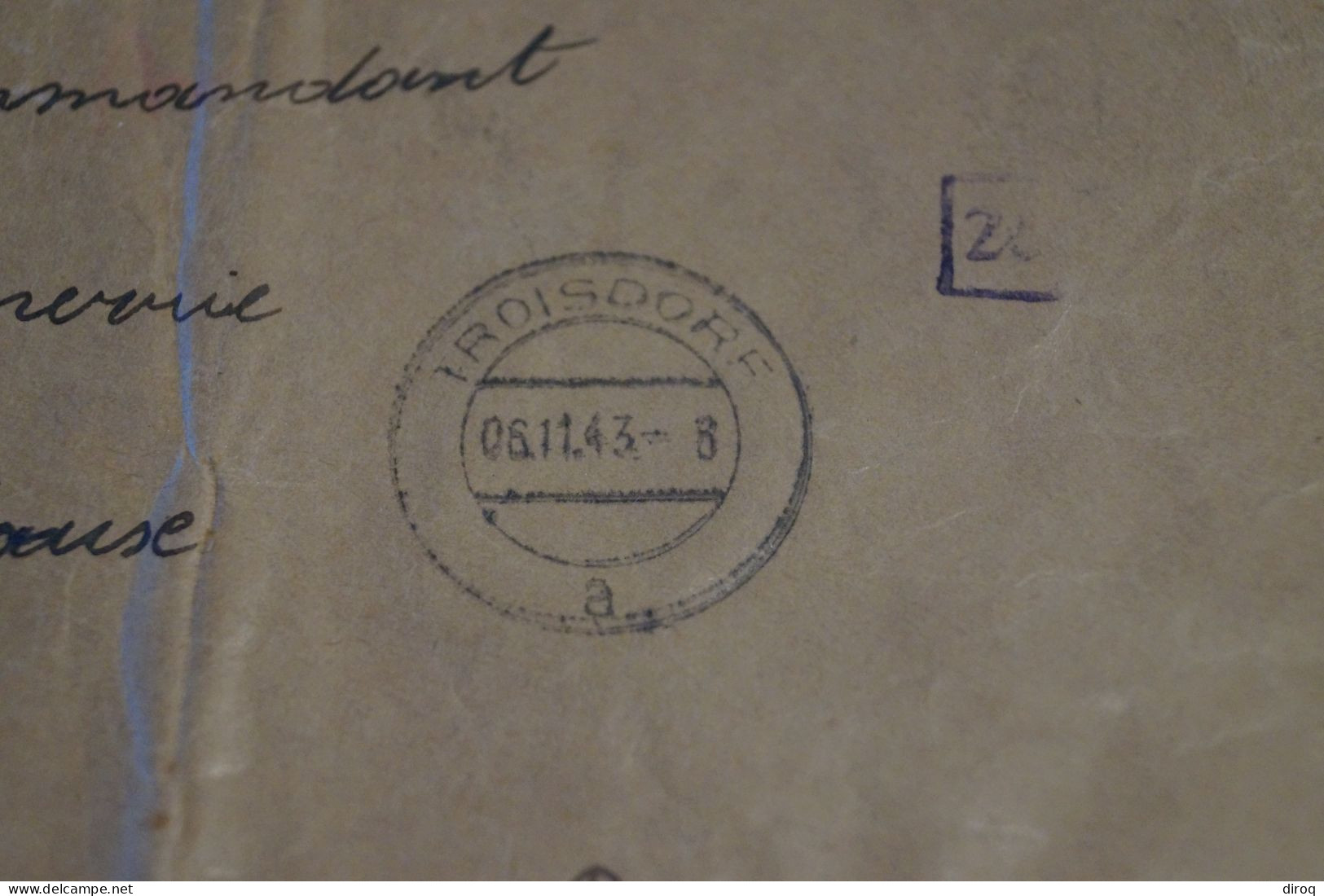 Guerre 40-45,bel Envoi En Belgique,1943,censure Militaire,occupation Allemande,belle Oblitération Militaire - Storia Postale
