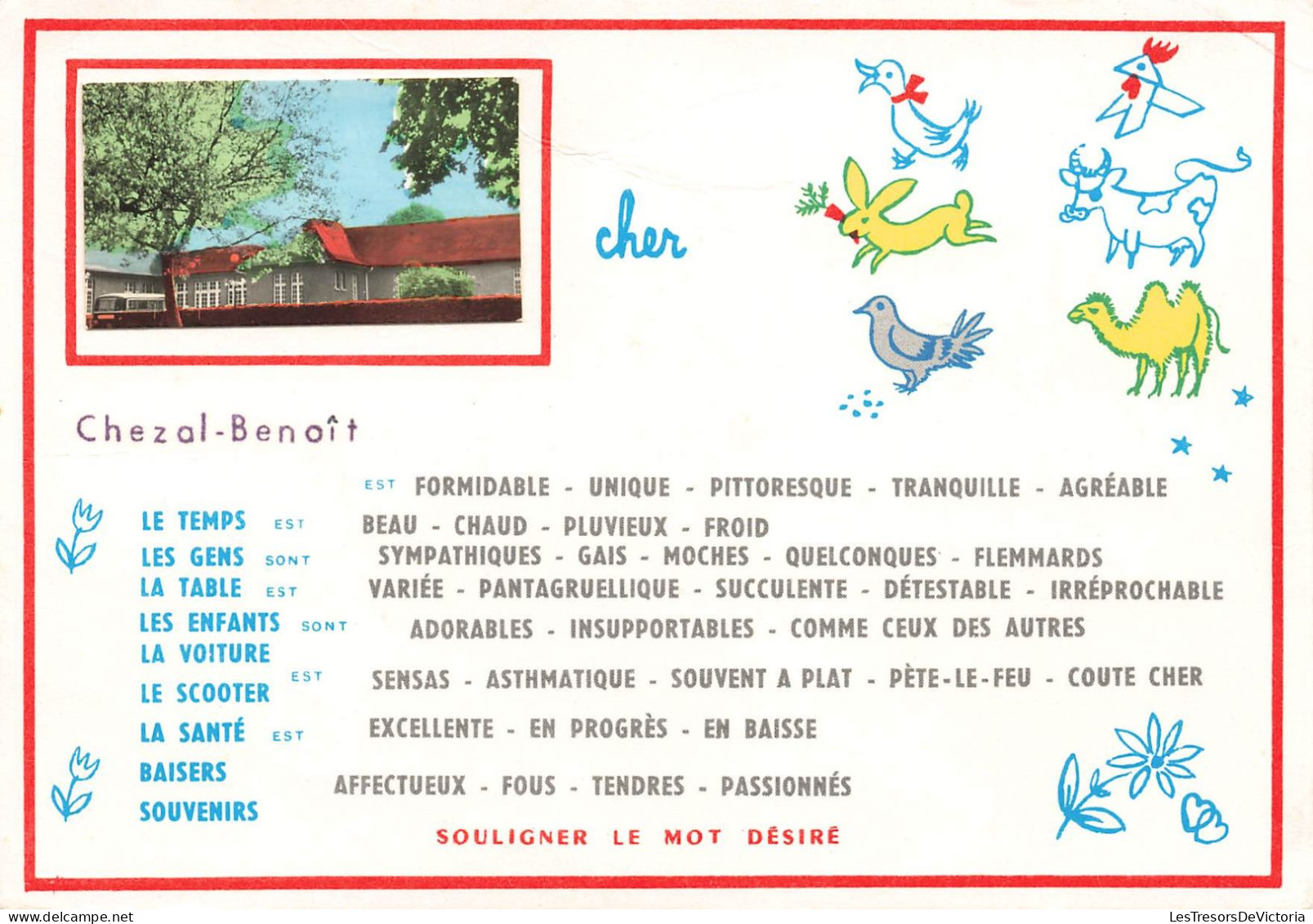 JEUX - Chez Chezal Benoit - Jeux Pour Enfants - Carte Postale - Other & Unclassified