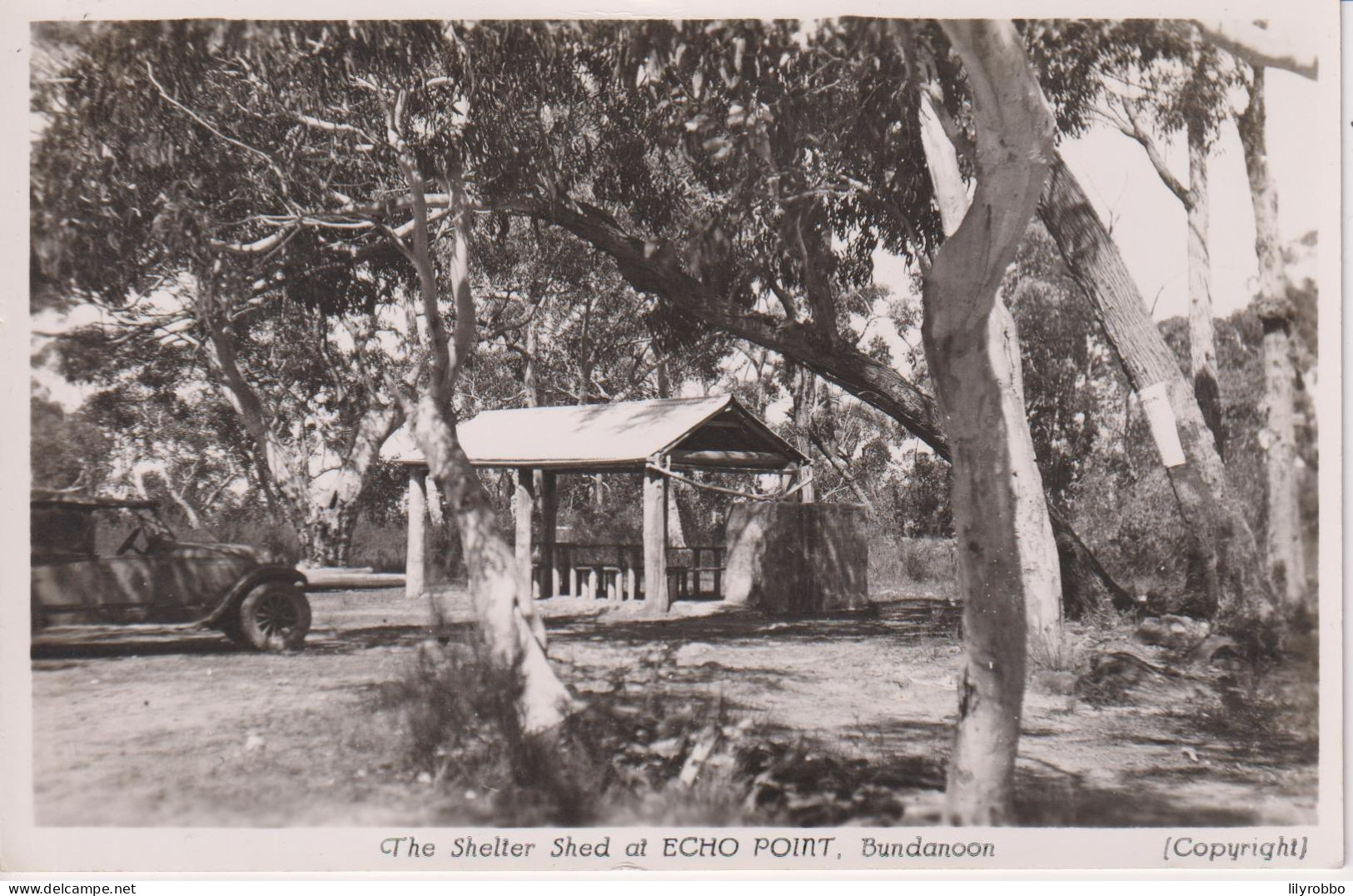 AUSTRALIA - The Shelter Shed At ECHO POINT Bundanoon - RPPC - Used With Message - Andere & Zonder Classificatie