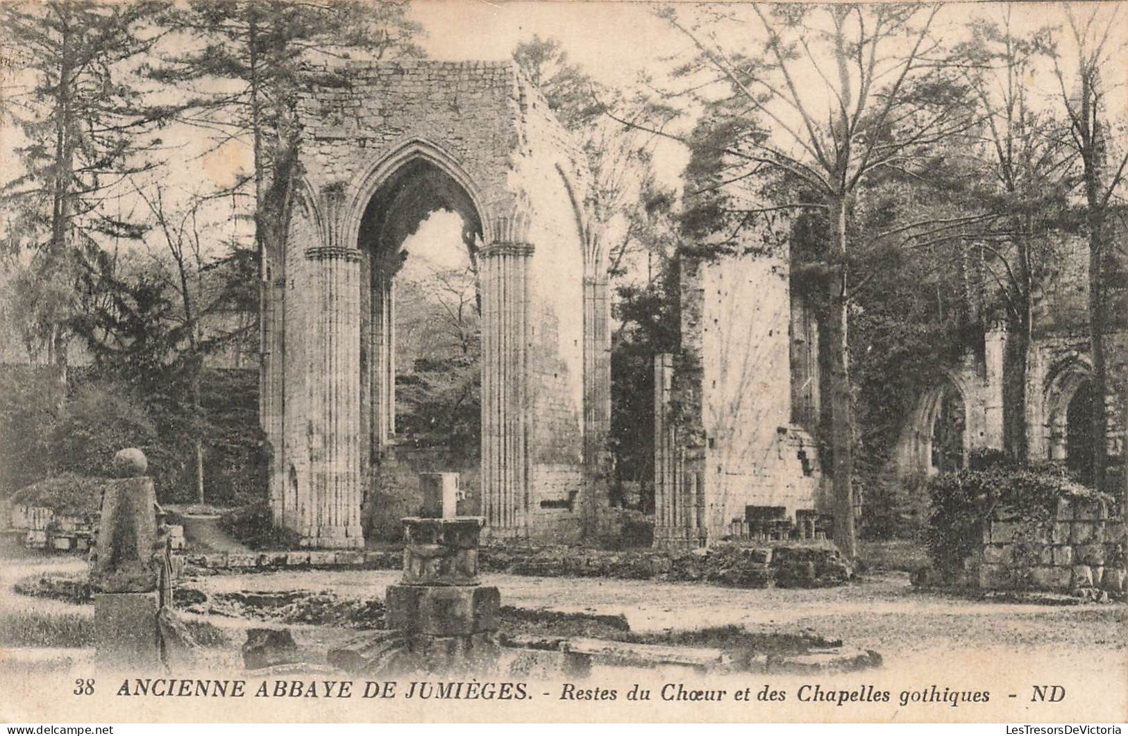 FRANCE - Jumièges - Ancienne Abbaye - Vue Sur Les Restes Du Choeur Et Des Chapelles Gothiques - Carte Postale Ancienne - Jumieges