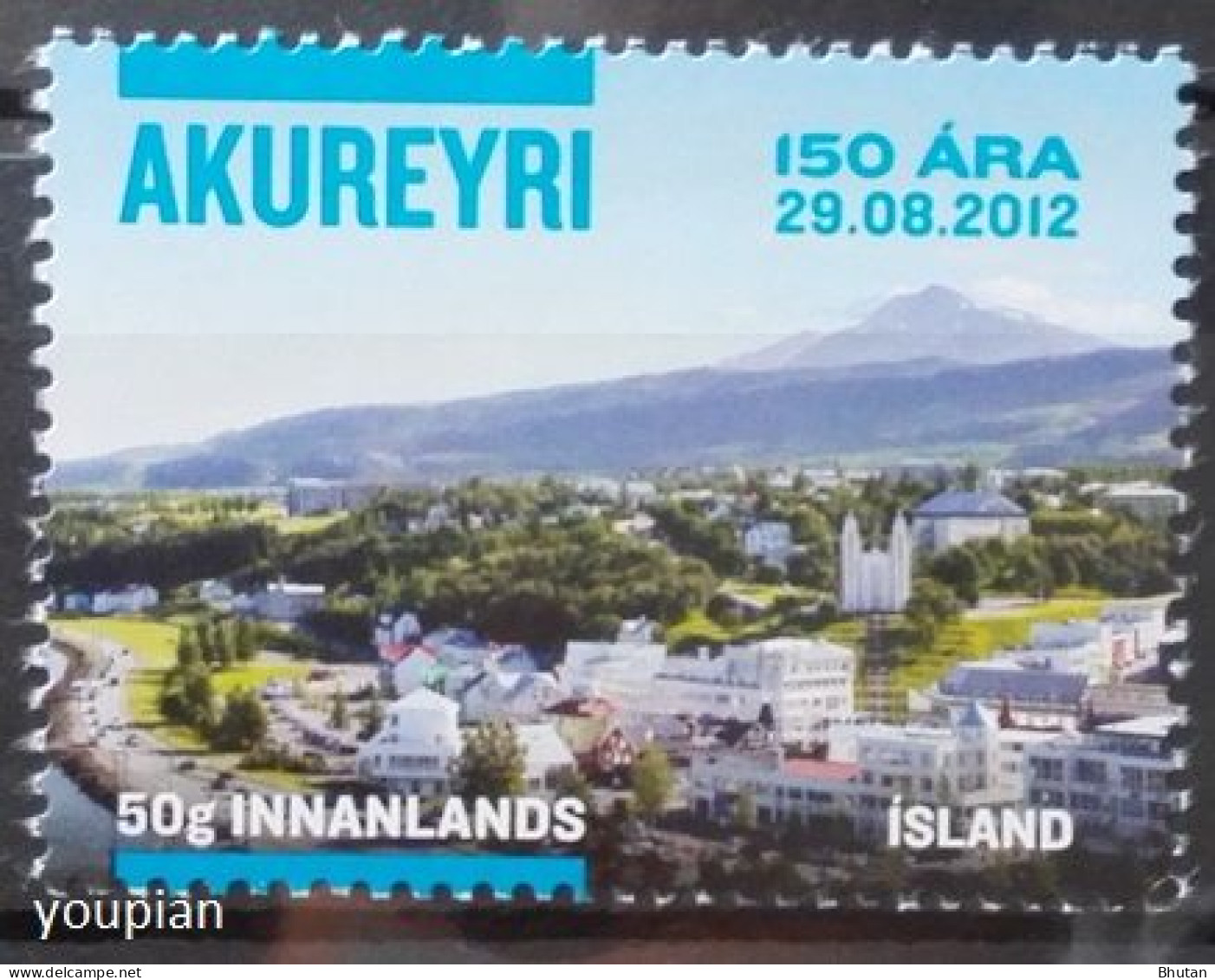 Iceland 2012, 150th Anniversary Of The Municipality Akureyri, MNH Single Stamp - Ungebraucht