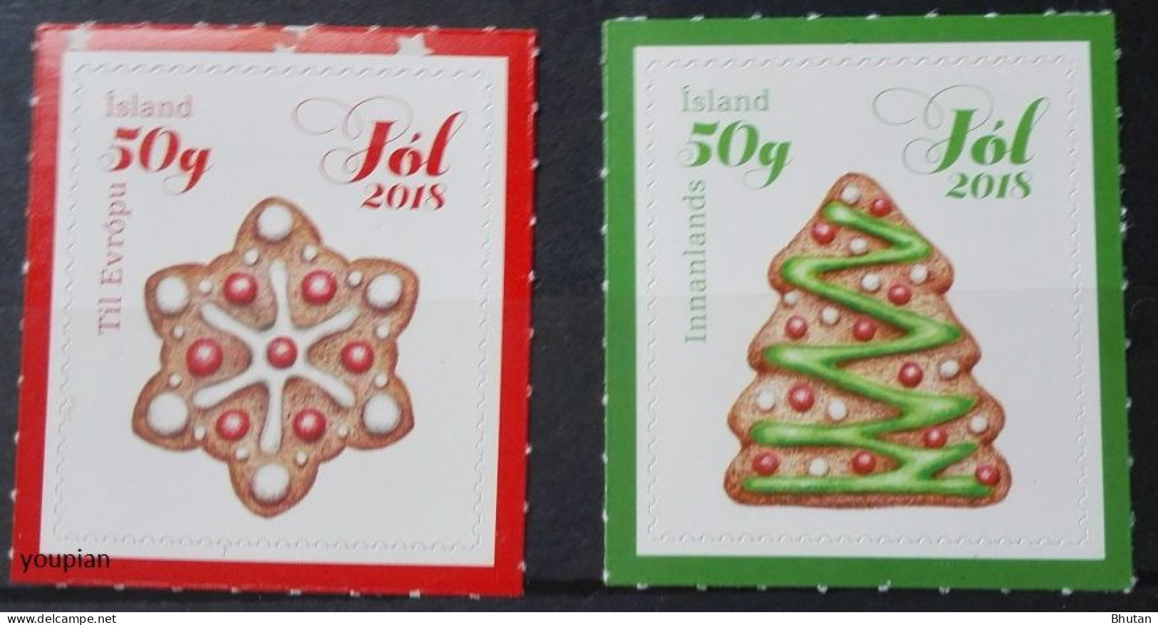 Iceland 2018, Christmas, MNH Unusual Stamps Set - Neufs