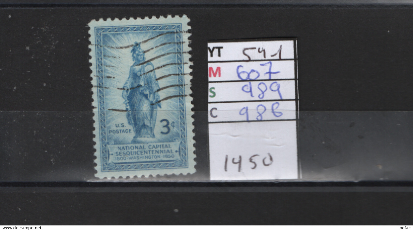 PRIX FIXE Obl 541 YT 607 MIC 989 SCO 986 GIB Statue De La Liberté Dôme Du Capitole 1950 Etats Unis 58A/05 - Used Stamps