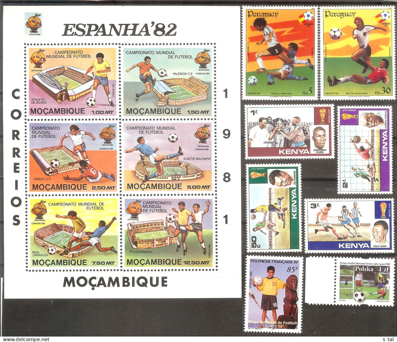 Several Countries World Cup(soccer) Set 8 Stamps+Sheetlet  MNH - Other & Unclassified