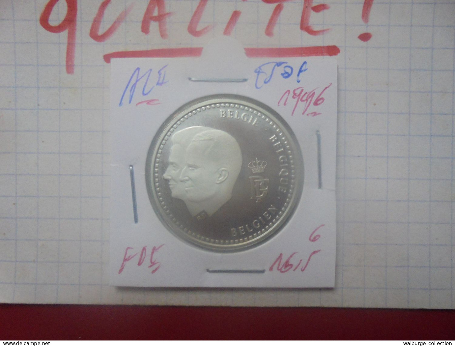 Albert II. 250 FRANCS 1996 ARGENT QUALITE FDC (A.7) - 250 Francs