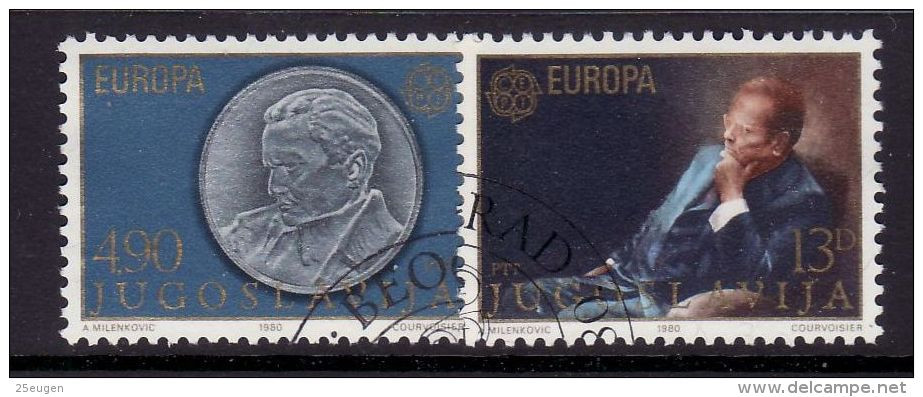 YUGOSLAVIA 1980 EUROPA CEPT  USED - 1980