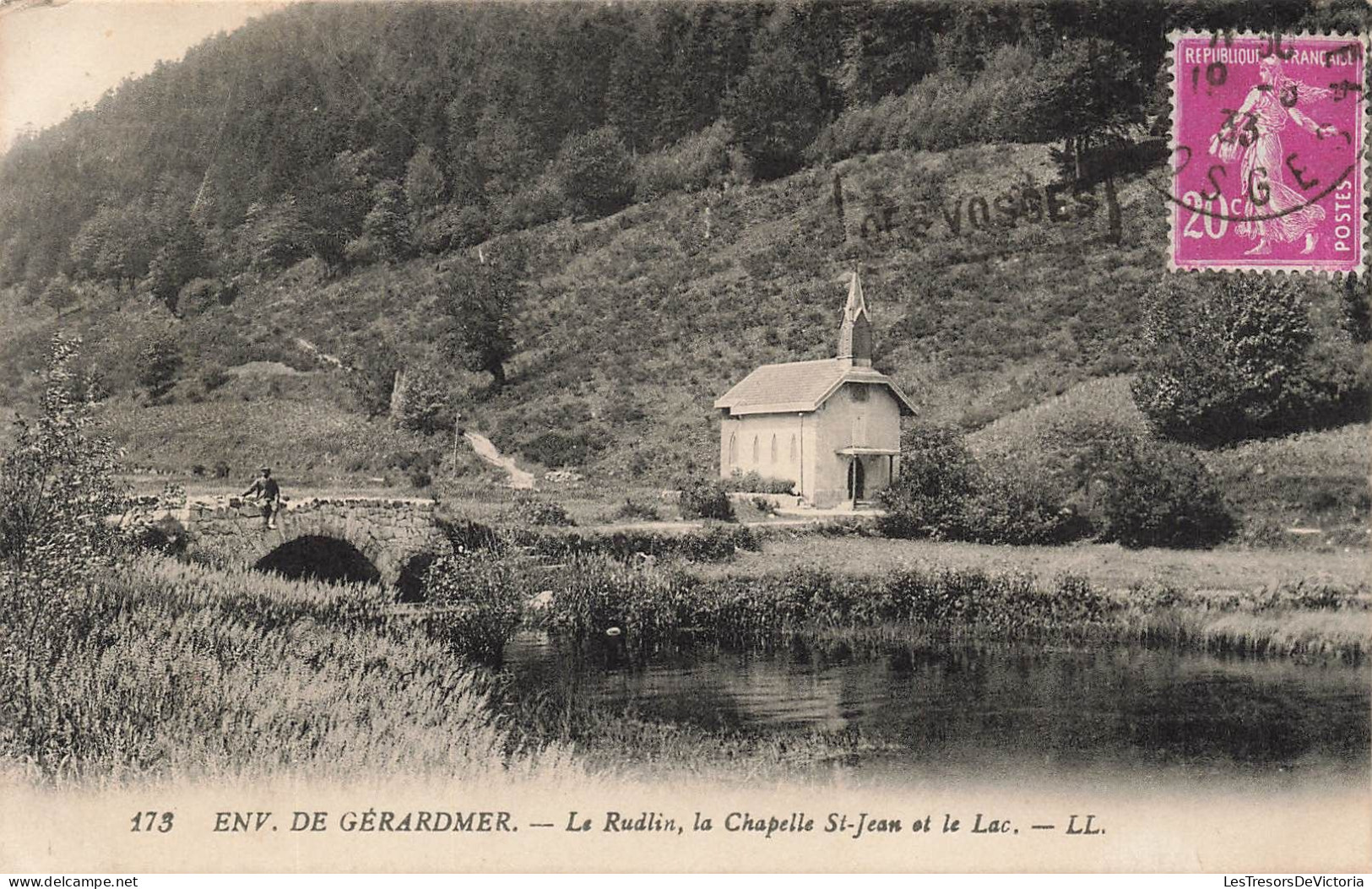 FRANCE - Gérardmer - Le Rudlin, La Chapelle St Jean Et Le Lac - LL - Carte Postale Ancienne - Gerardmer