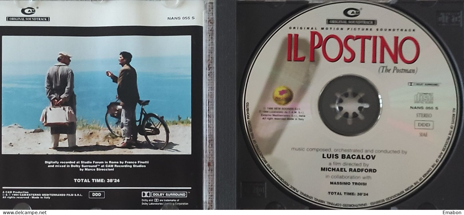 BORGATTA - FILM MUSIC  - Cd LUIS BACALOV - IL POSTINO - CAM/NEW SOUNDS 1996- USATO In Buono Stato - Musique De Films