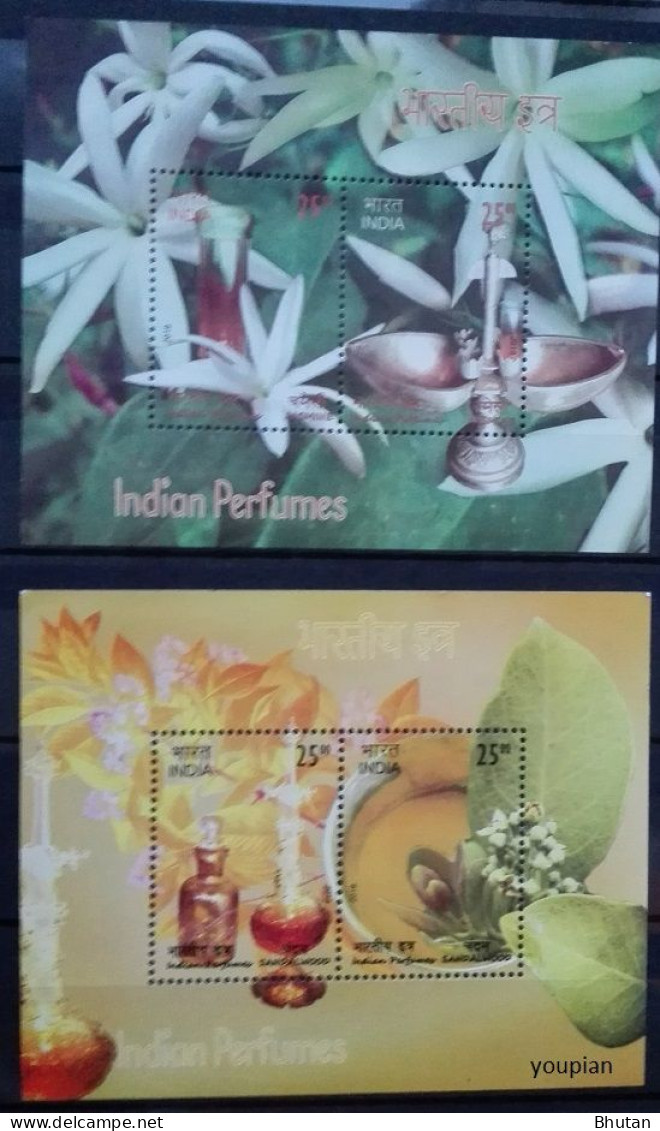 India 2019, Indian Perfumes, Two MNH Unusual S/S - Neufs