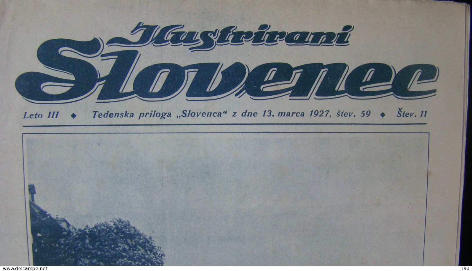 Newspaper Priloga Ilustrirani Slovenec, Iz Stare Idilicne Ljubljane - Slavische Talen