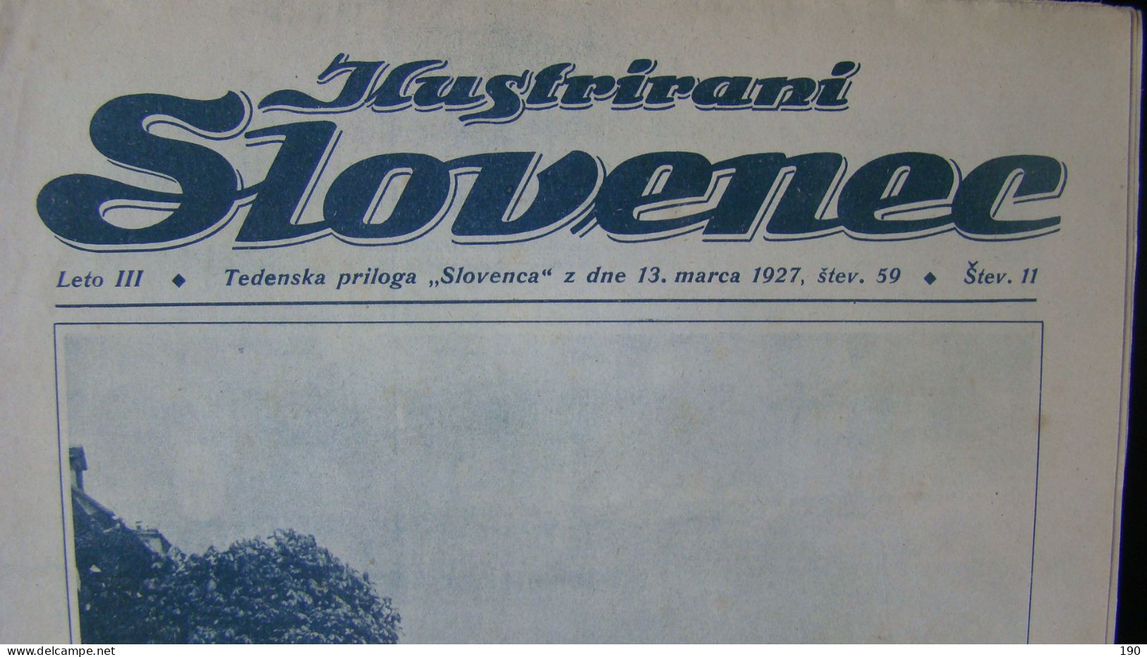 Newspaper Priloga Ilustrirani Slovenec, Iz Stare Idilicne Ljubljane - Langues Slaves