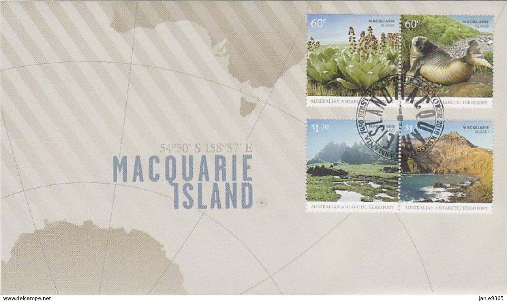 Australian Antarctic Territory 2010 Macquarie Island FDC - FDC