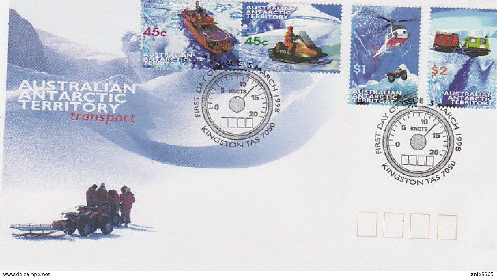 Australian Antarctic Territory 1998 Transport FDC - FDC