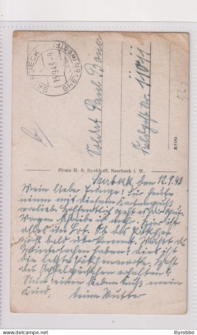 GERMANY -Dorfeingang - Hand Written Gruf Aus SAERBECK. World War Two Postmark 1943 - Steinfurt