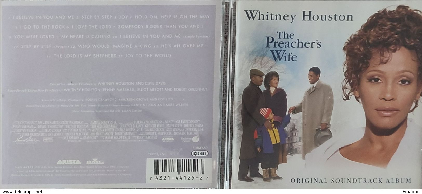 BORGATTA - FILM MUSIC  - Cd WHITNEY HOUSTON - THE PREACHER'S WIFE - ARISTA/BMG 1996- USATO In Buono Stato - Filmmuziek