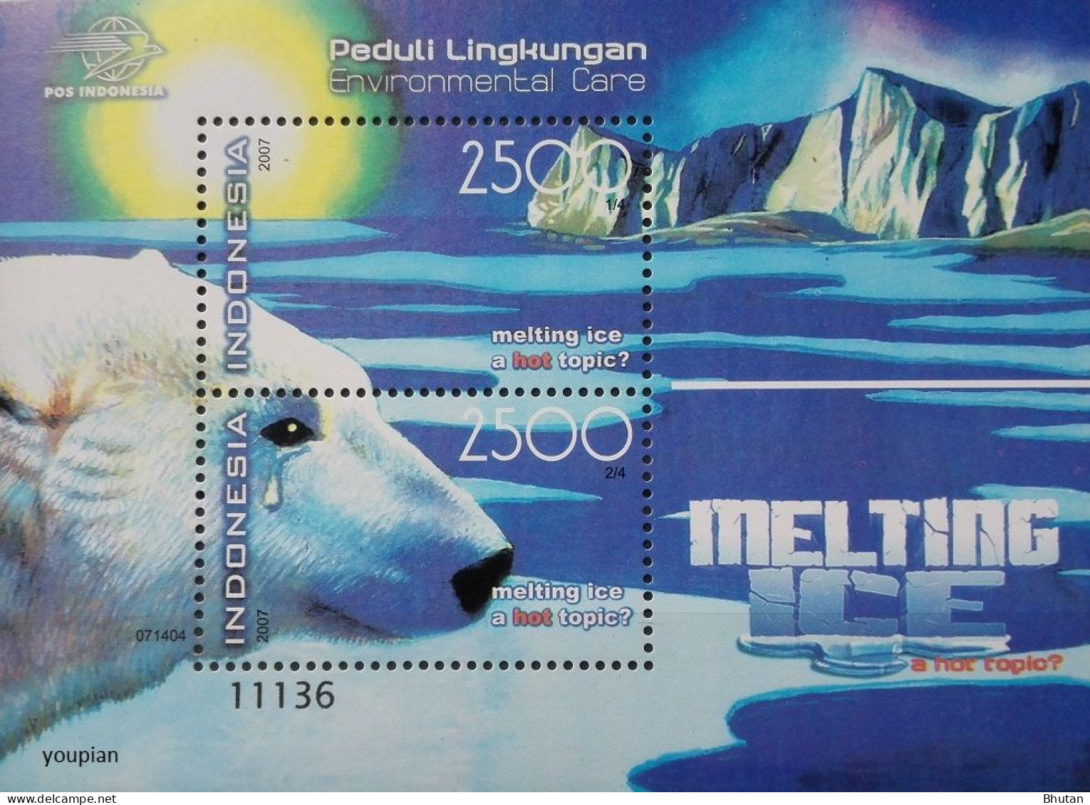 Indonesia 2007, Environment Protection, MNH S/S - Indonésie