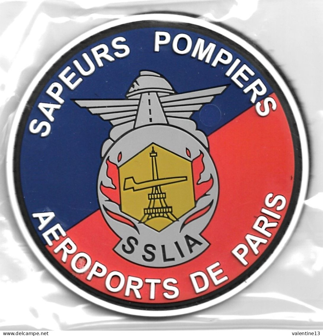 Ecusson PVC SAPEURS POMPIERS AEROPORTS DE PARIS SSLIA - Bomberos