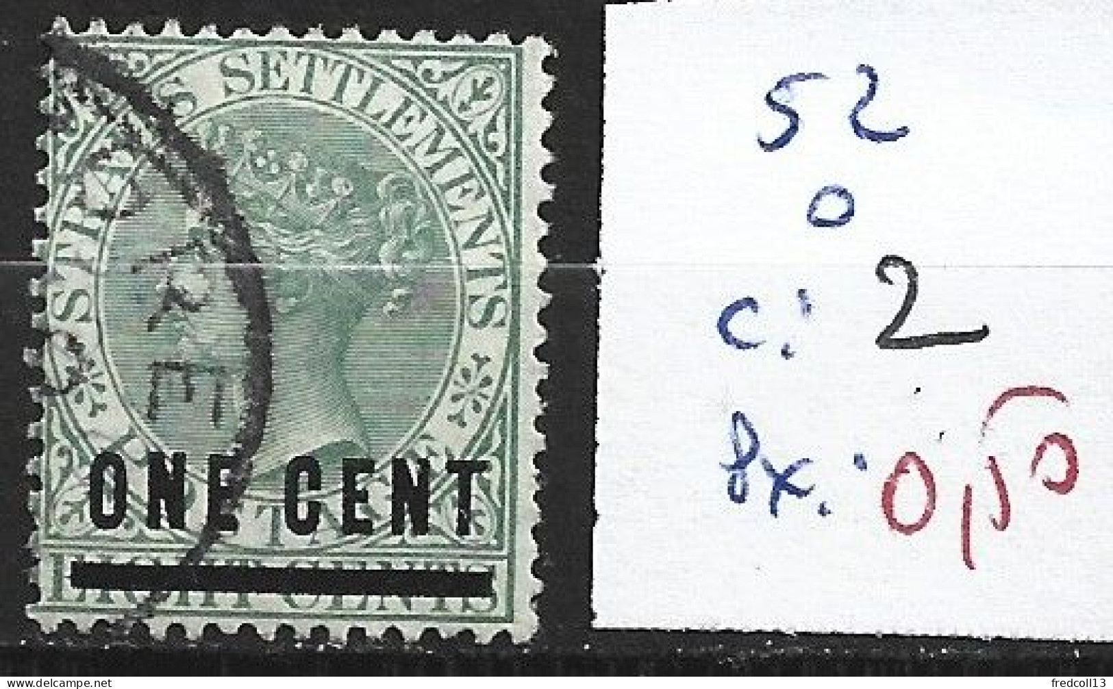 MALACCA 52 Oblitéré Côte 2 € - Malacca