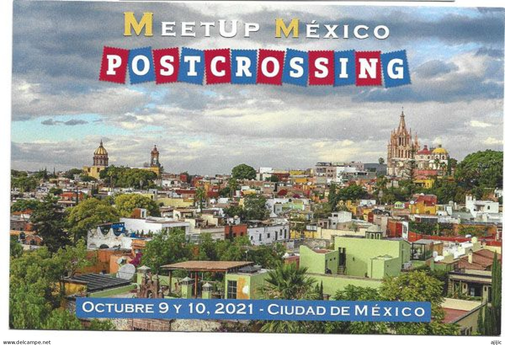 MeetUp Mexico Postcrossing (Ciudad De Mexico) Postcard (uncirculated) - Mexico