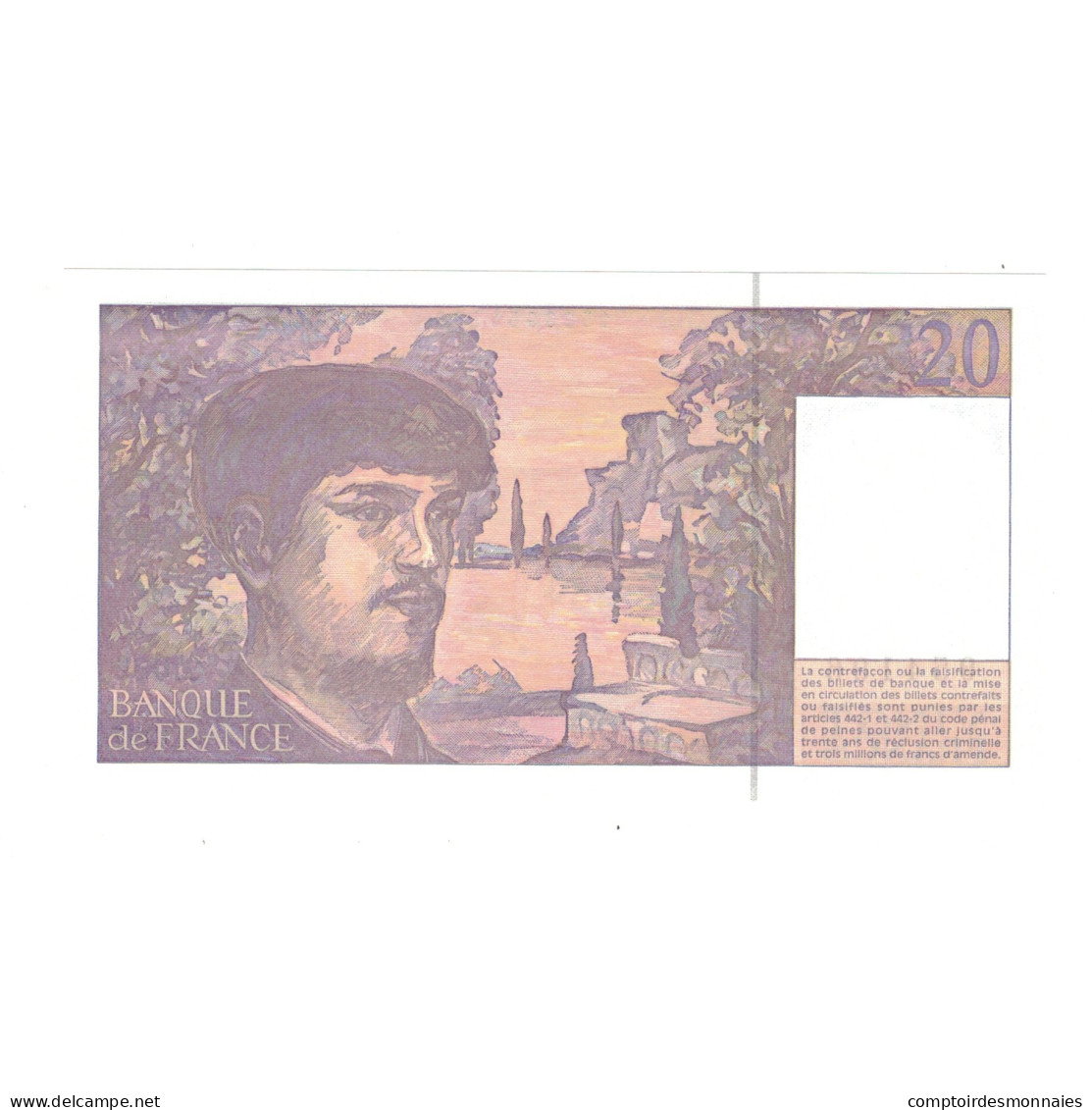 France, 20 Francs, Debussy, 1997, O.062, NEUF, Fayette:66TER.2A62, KM:151i - 20 F 1980-1997 ''Debussy''